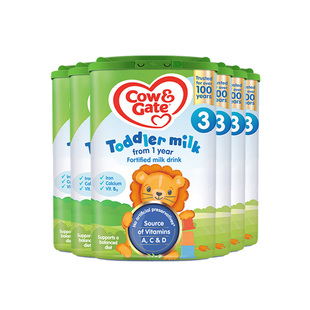 英国牛栏Cow&Gate3段1-2岁婴儿牛奶粉官方正品原装进口800g*6罐装