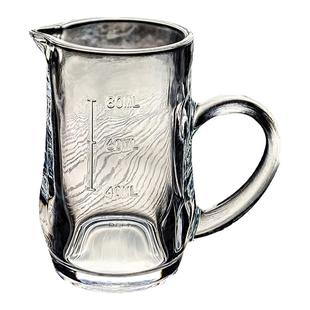 80ml毫升加厚玻璃白酒分酒器高级感家用小酒壶酒杯饭店专用杯商用