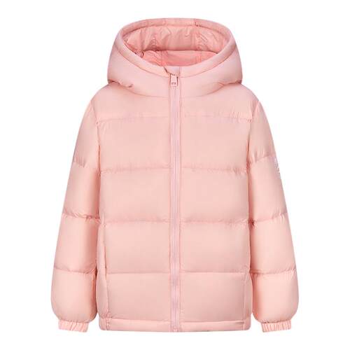 雪中飞2026冬新款儿童轻薄羽绒服男女同款清新多彩排骨连帽外套