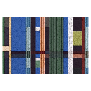 ins波普奏曲中古风入户丝圈地垫进门口玄关门内外耐磨防滑可擦洗