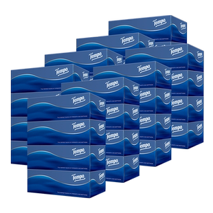 Tempo得宝盒装抽纸硬盒装面巾纸巾整箱批德宝官方旗舰店官网大包L