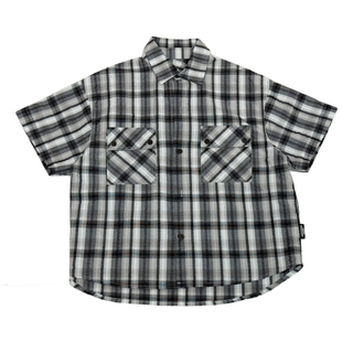 凯文家童装2026年春夏新品男童中大童韩版格子衬衫儿童短袖外套