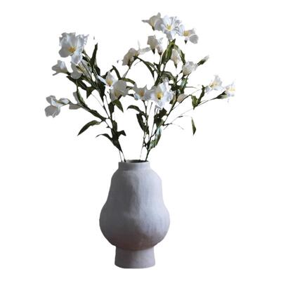 muzhi高颜值白色油桐花仿真花