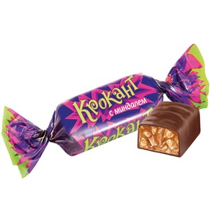 俄罗斯紫皮糖正品原装进口食品巧克力果仁碎夹心结婚婚礼喜糖糖果