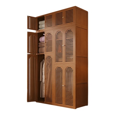 省空间网红靠墙一体推拉门衣柜