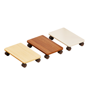 电脑主机托架家用可移动台式机箱底座带滑轮置物架办公室桌下托盘