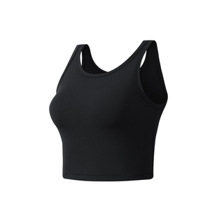 安欧兔外穿运动速干背心女 凉感面料吸湿速干 遮副乳高弹美背吊带