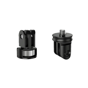 适用gopro hero11/10小蚁运动相机1/4转三卡槽转接头迷你转换底座
