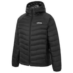 adidas阿迪达斯排骨羽绒服男女新款轻薄鸭绒外套运动上衣JW1682
