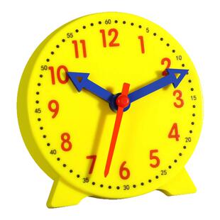 小学生钟表印章小学教具大号一年级儿童二年级教学时钟模型印章数学学习时间盖章24小时时间印章来图定制