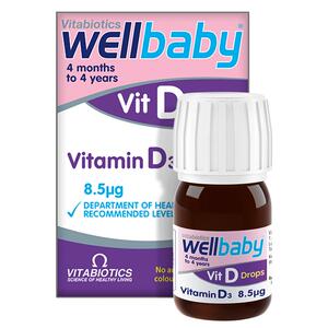 wellbaby d3滴剂婴幼儿维生素新生儿一岁以上400iu宝宝补钙助长vd