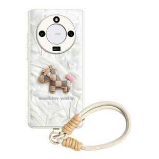 茸马适用荣耀X60手机壳荣耀X60pro套新款x60的x50玻璃全包x50pro防摔x50gt系列honor女带挂绳高级感年挂件外