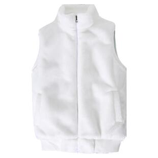 秋冬款青年立领情侣连帽背心毛绒马甲男装仿水貂绒开衫坎肩潮外套