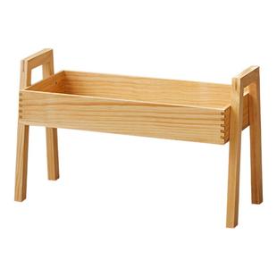 阳台实木花架客厅落地式多层置物架可叠高现代简约室内植物摆放架