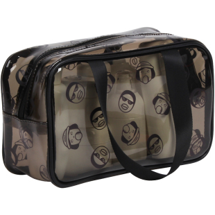 SADULT可爱卡通旅行便携收纳袋洗漱包女新款防水透明化妆包大容量