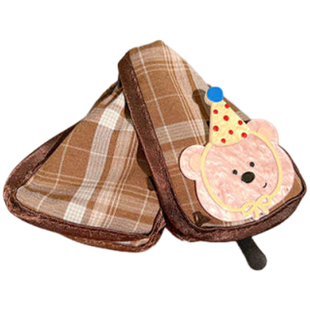 布艺三角抓夹女初中生鲨鱼夹发夹2025新款高级感后脑勺夹子发卡子