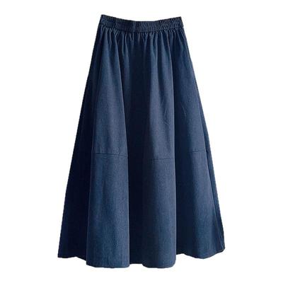 高腰显瘦灯芯绒百搭半身裙2025秋