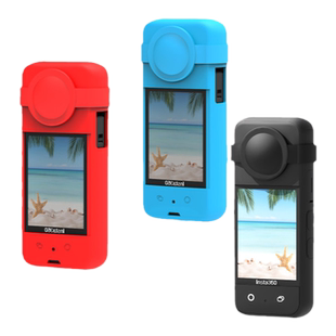 适用影石Insta360 ONE x3硅胶套全景相机保护套钢化膜防摔边框屏幕高清钢化膜保护膜全景相机保护镜配件