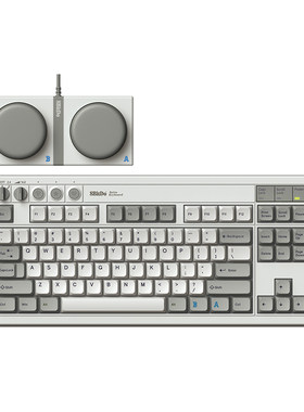 八位堂Retro87 M机械键盘 复古无线蓝牙2.4G有线三模链接87键