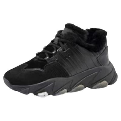 ASH欧美风厚底加绒保暖老爹鞋女