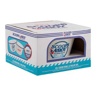 正版Cinereplicas怪奇物语周边联名冰淇淋店碗水手帽子套装礼盒装