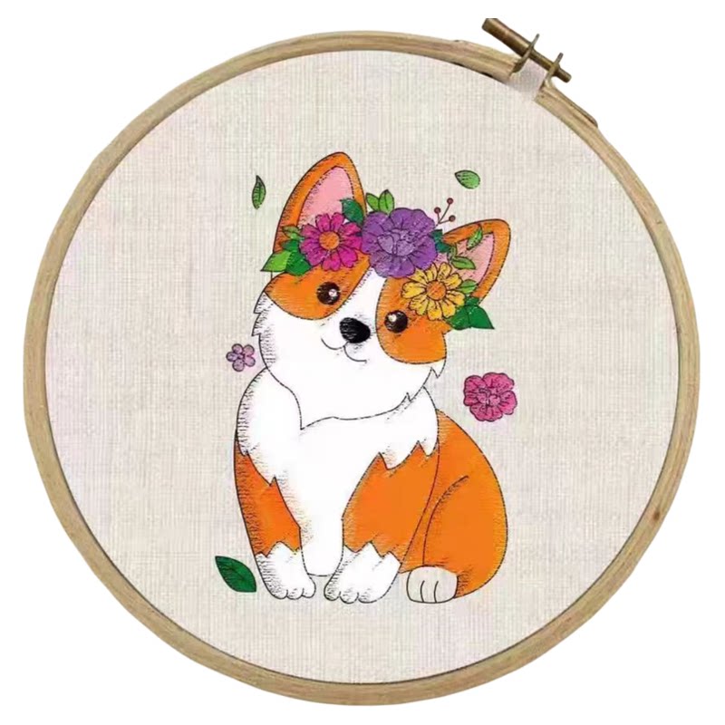猫咪刺绣贴纸遇水可溶线稿清晰图