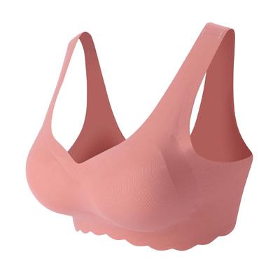 内衣女大码胖mm200薄款运动无痕