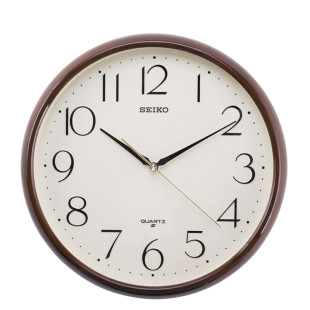 正品特价SEIKO日本精工挂钟圆形简约时尚11寸跳秒客厅办公QXA695