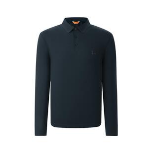 【亲肤易打理】比音勒芬秋季男轻商务休闲舒适翻领T恤长袖polo衫