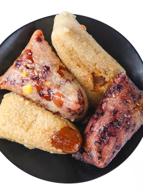 粽子甜粽嘉兴旗舰店蜜枣豆沙糯米肉粽八宝鲜肉新鲜端午节红豆黑米