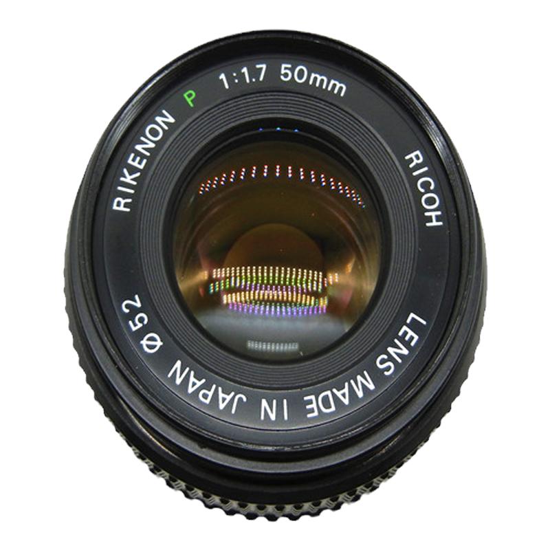 理光50mm f1.7定焦镜头pk口大光圈人像手动镜头可转接数码微单用