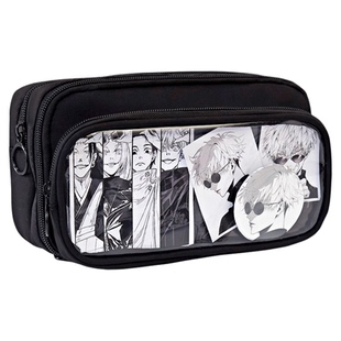 小槑同学 痛笔袋大容量二次元风吧唧痛包文具袋小食量diy材料高颜值小学生初中生女生铅笔盒透明隐藏痛层