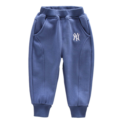 男童薄绒裤子一体绒小童秋冬休闲