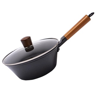 家用泡面铁锅铸铁奶锅生铁无涂层儿童宝宝婴儿炒菜锅辅食小锅单身