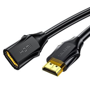 山泽hdmi延长线公对母2.1加长8K高清电视显示器游戏机连接头转换