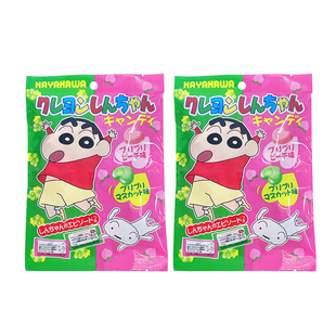 日本进口早川制果蜡笔小新爱心形果味糖果喜糖酸甜零食硬糖伴手礼