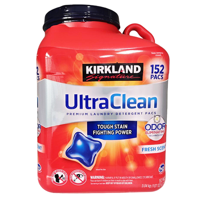 开市客购KIRKLAND Signature科克兰洗衣胶囊140颗凝珠2.52KG桶装
