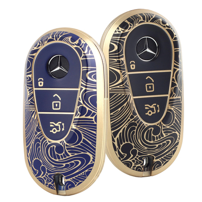 祥云流水奔驰必选钥匙套轻奢质感