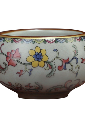 汝窑莲花供水杯佛前净水杯贡杯