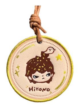 手工小野hirono牛皮钥匙扣包挂件