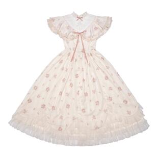 爱德华lolita洛丽塔连衣裙blooming优雅复古cla系OP短袖公主裙女