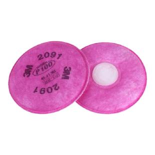 3M滤棉2097防尘P100颗粒物防粉尘搭配7502硅胶面罩工业防护