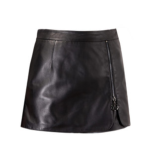 2025秋冬新款百搭真皮裙裤绵羊皮海宁皮裤包臀短裤女显瘦靴裤