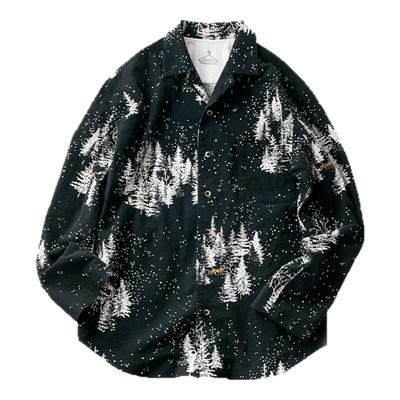 女式纯棉磨毛森林狐狸印花家居服