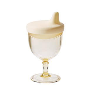 爱咔威IKV儿童高脚杯学饮杯鸭嘴宝宝喝水牛奶杯酒杯式PPSU奶瓶