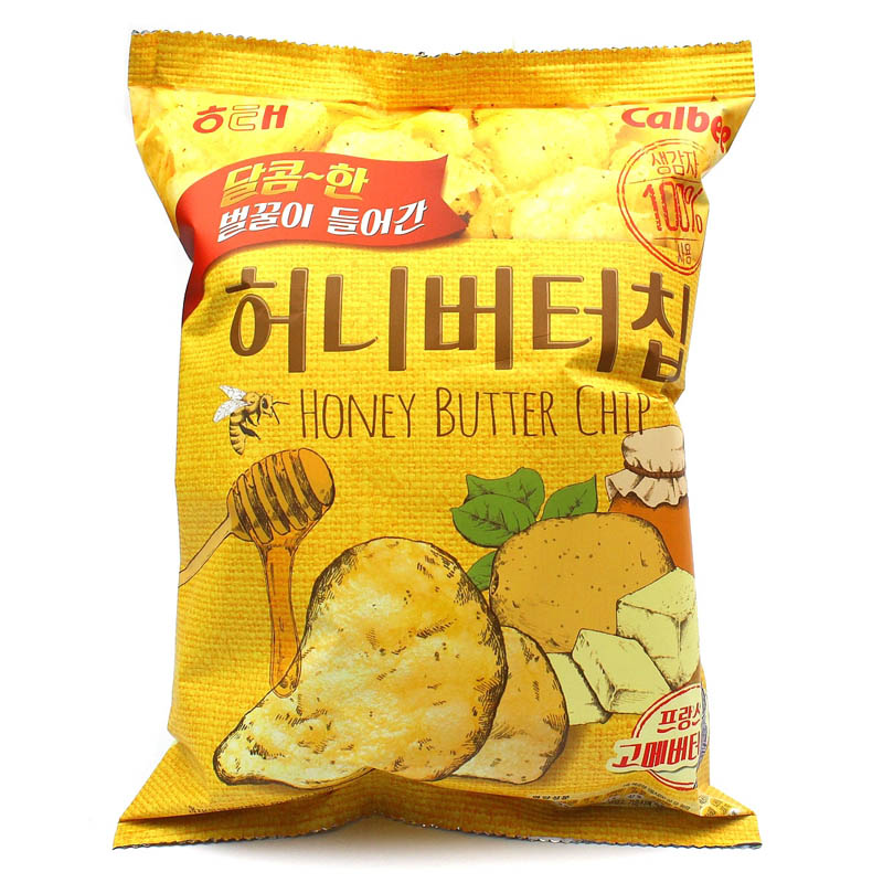 韩国香草柠檬薯片 海太蜂蜜黄油薯片60g 芝士土豪限量土豆片脆片