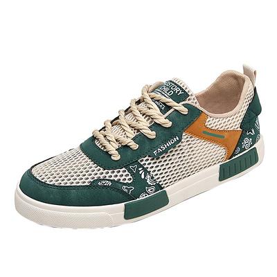 男鞋夏季网面透气镂空网鞋青少年低帮软底休闲鞋运动46大码47板鞋