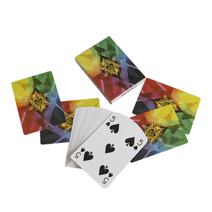 薄牌四色钻石扑克牌空手出牌纸牌魔术手彩类舞台视觉北方魔术道具