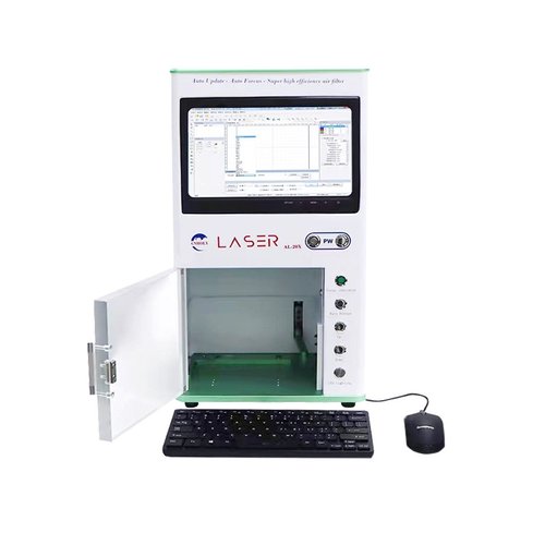 全自动激光拆屏机切国产中框拆苹果后盖光纤激光打标雕刻喷码机