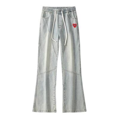 查尔斯桃心爱心牛仔裤